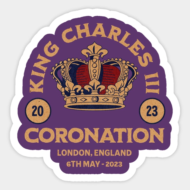 King Charles III Coronation - 2023 Sticker by Inspired Saints